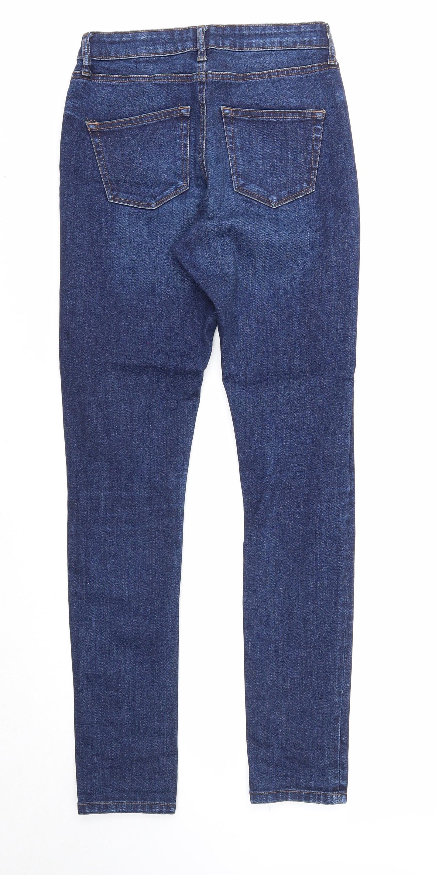 Womens UK Size 8 Miss Denim Regular Fit Straight Blue Jeans