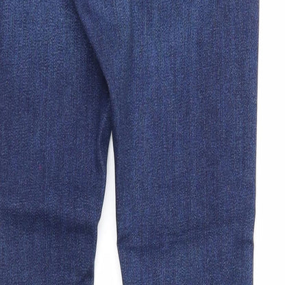 Womens UK Size 8 Miss Denim Regular Fit Straight Blue Jeans
