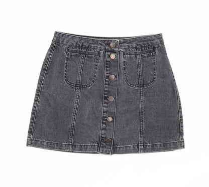 Womens UK Size 28 in Topshop Mini Denim Skirt