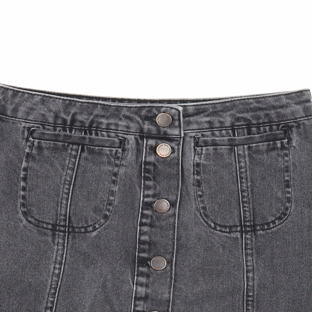 Womens UK Size 28 in Topshop Mini Denim Skirt