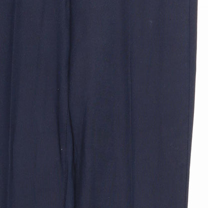 NEXT Mens Blue Polyester Dress Pants Trousers Size 32 in L33 in Regular Zip