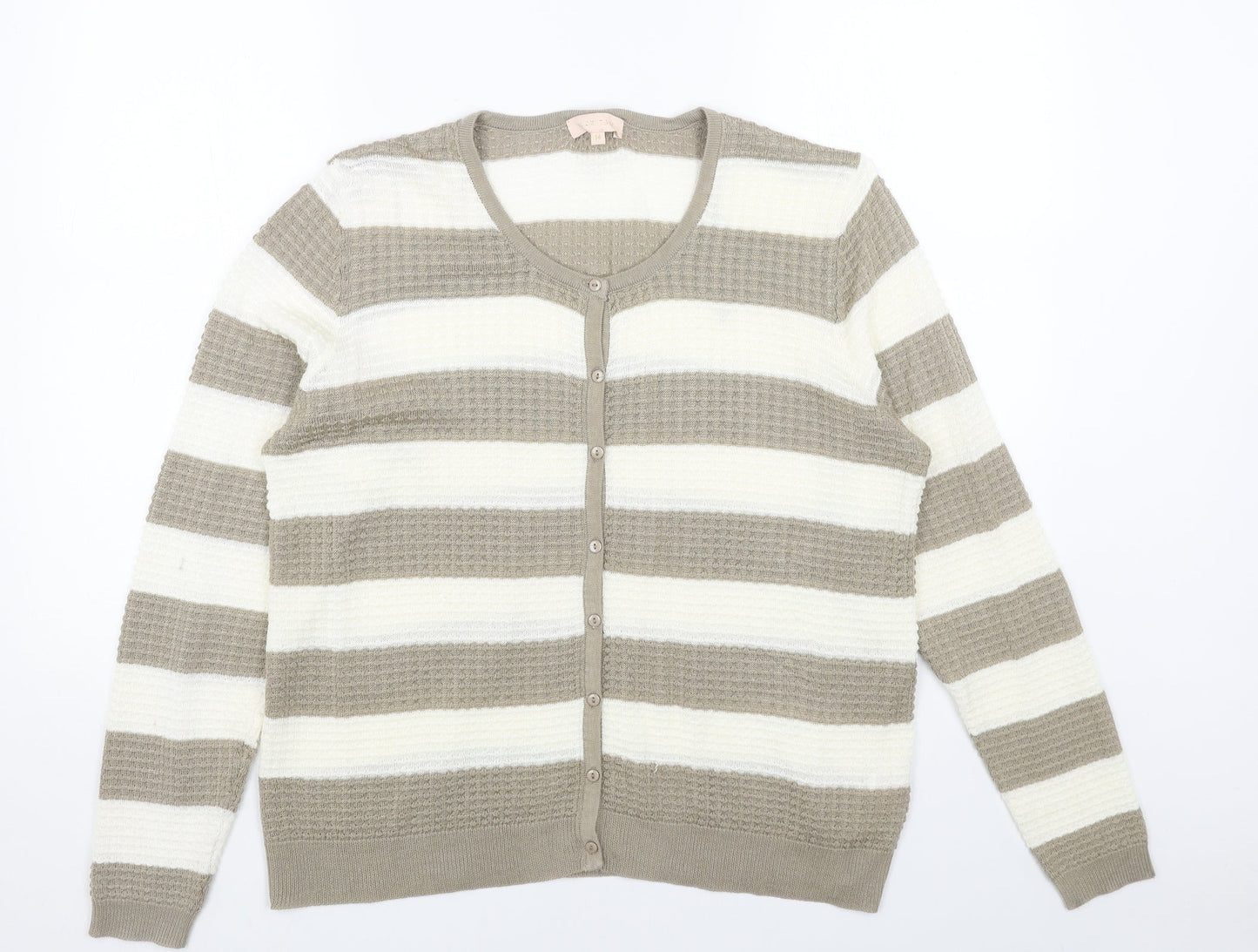 Womens UK Size M PLUM TREE Brown Cardigan Jumper