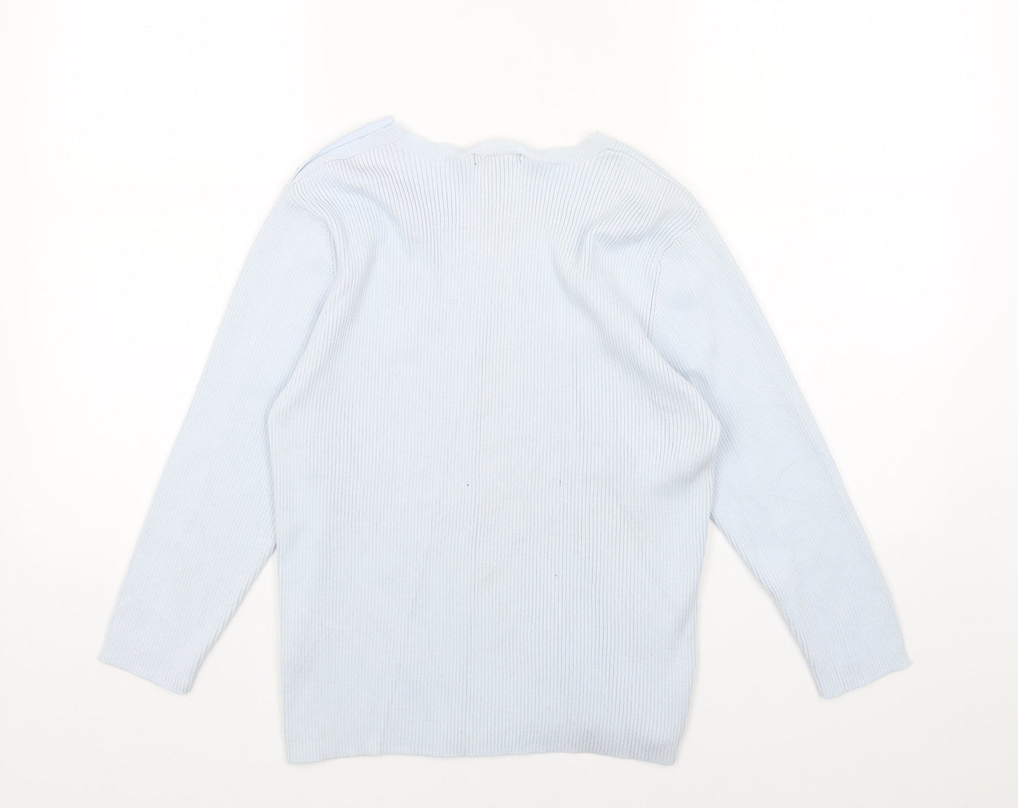 Womens UK Size M Debbie Morgan Blue Pullover Jumper