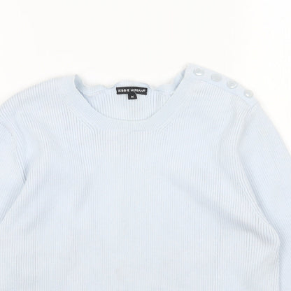 Womens UK Size M Debbie Morgan Blue Pullover Jumper