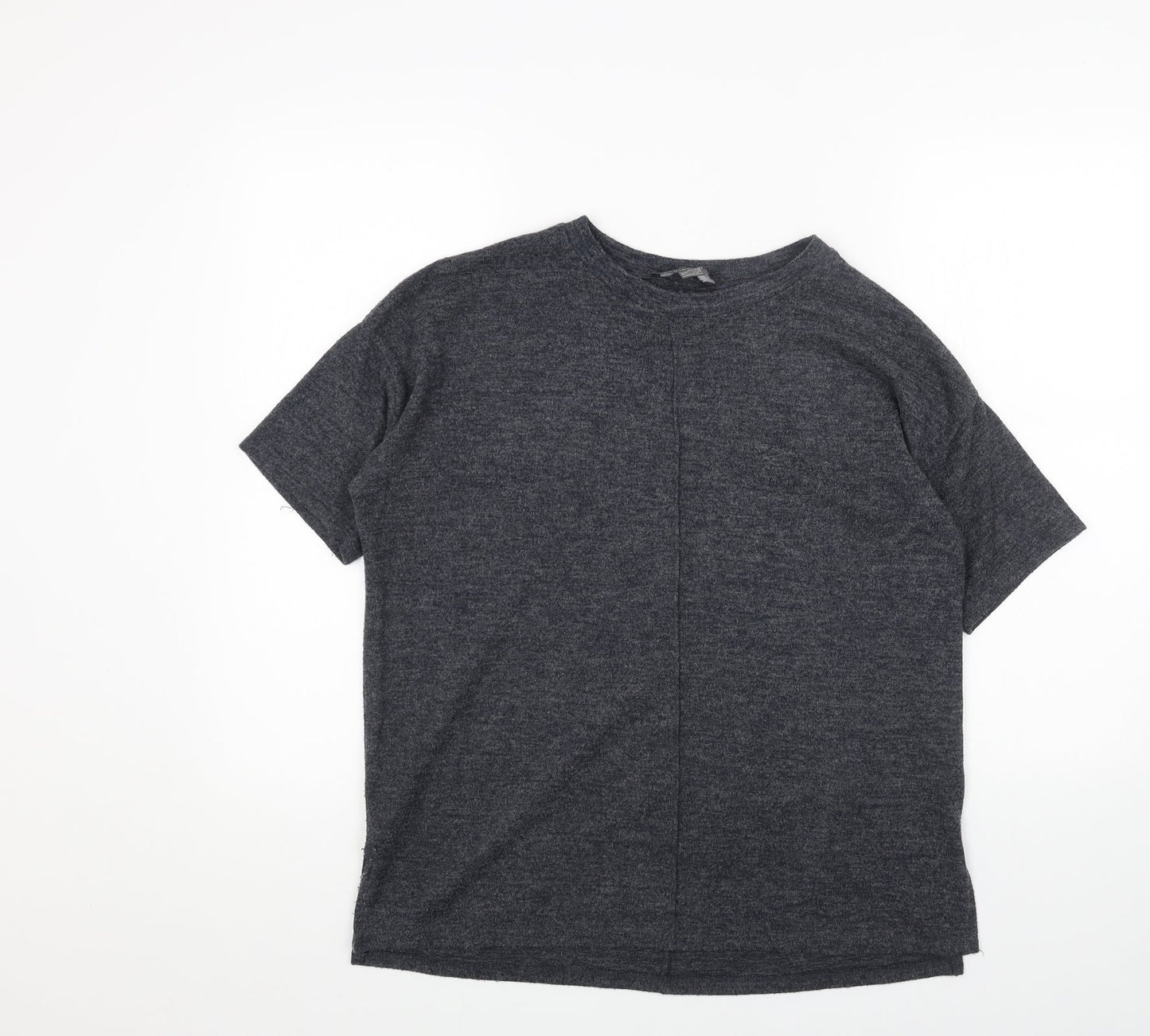 Primark Womens Grey Round Neck Acrylic Pullover Jumper Size S