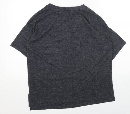 Primark Womens Grey Round Neck Acrylic Pullover Jumper Size S