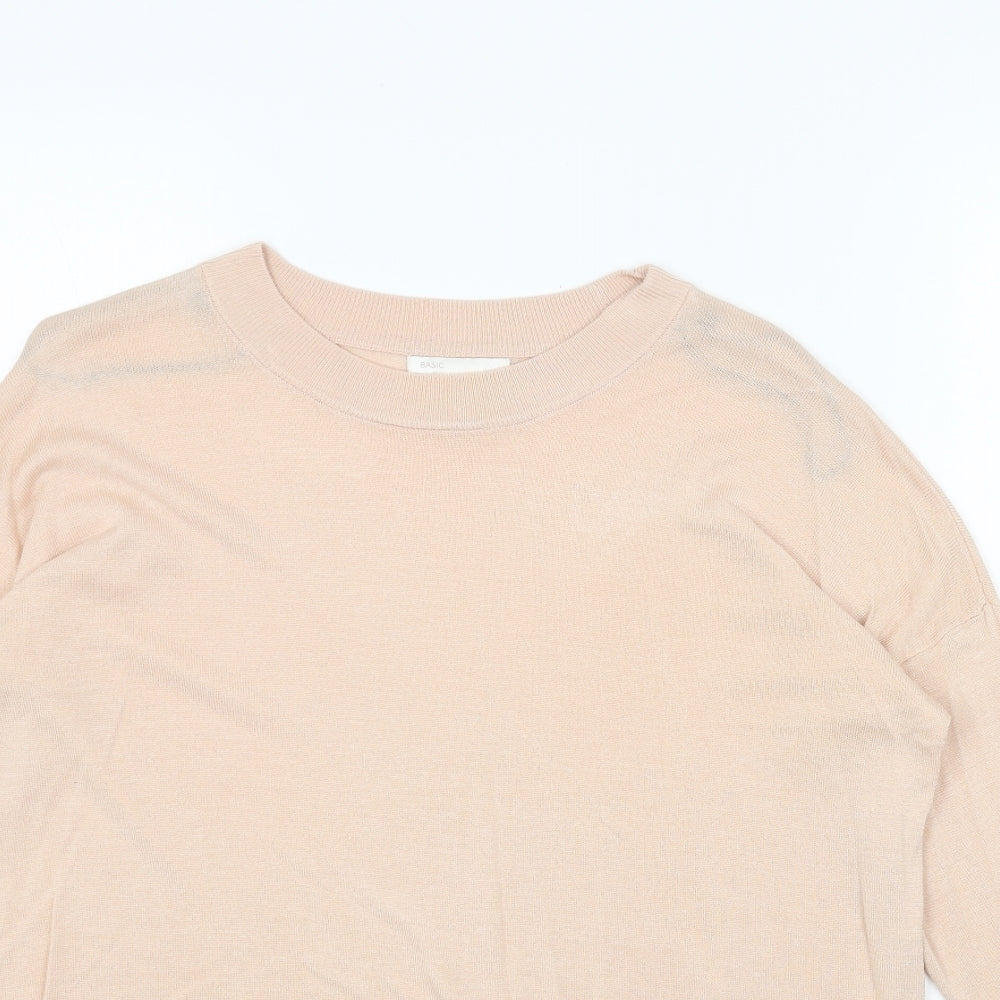 Womens UK Size S H&M Pink Pullover Jumper