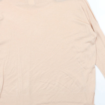 Womens UK Size S H&M Pink Pullover Jumper