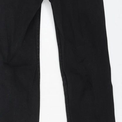 H&M Womens Black Cotton Skinny Jeans Size 25 in L30 in Regular Button