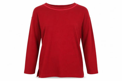 Paramour Womens Red Round Neck Acrylic Pullover Jumper Size M