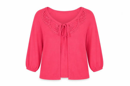Womens UK Size 12 Papaya Pink Pullover Jumper