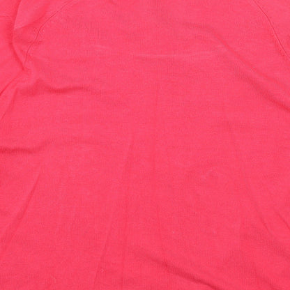 Womens UK Size 12 Papaya Pink Pullover Jumper