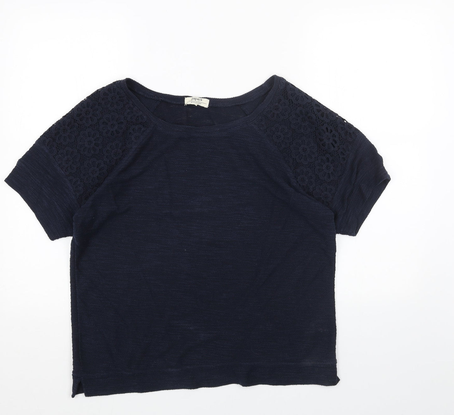 Womens UK Size 14 Papaya Blue Pullover Jumper