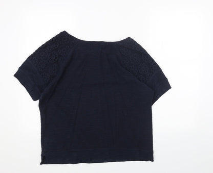 Womens UK Size 14 Papaya Blue Pullover Jumper