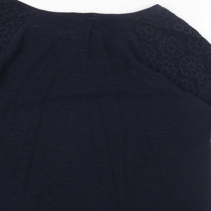 Womens UK Size 14 Papaya Blue Pullover Jumper