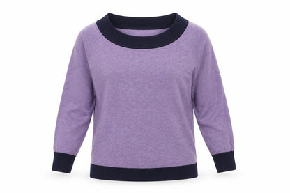Womens UK Size 12 M&Co Purple Pullover Jumper