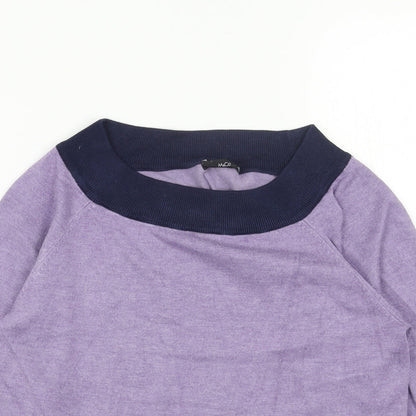 Womens UK Size 12 M&Co Purple Pullover Jumper