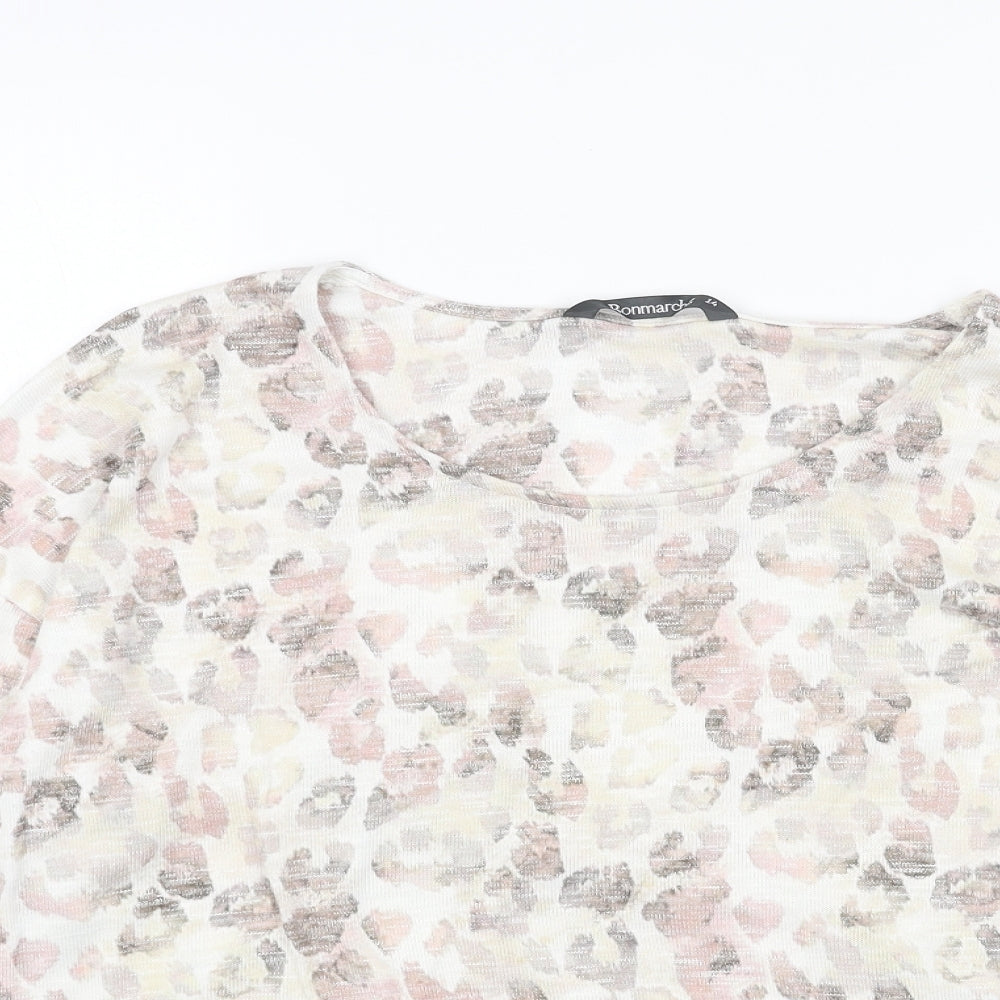 Womens UK Size 14 Bonmarché White Pullover Jumper