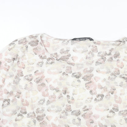 Womens UK Size 14 Bonmarché White Pullover Jumper