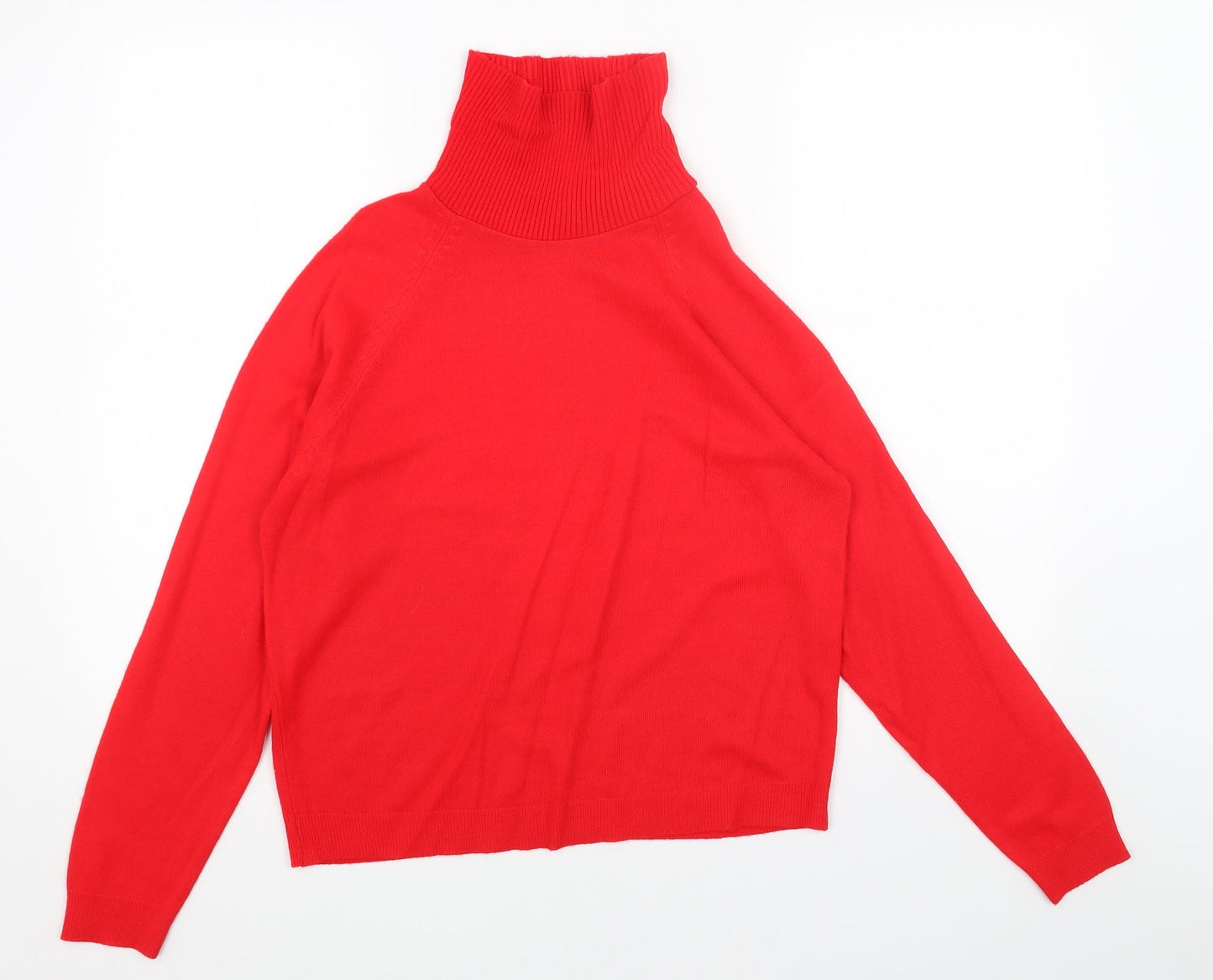 Womens UK Size 16 Preworn Red Pullover Jumper