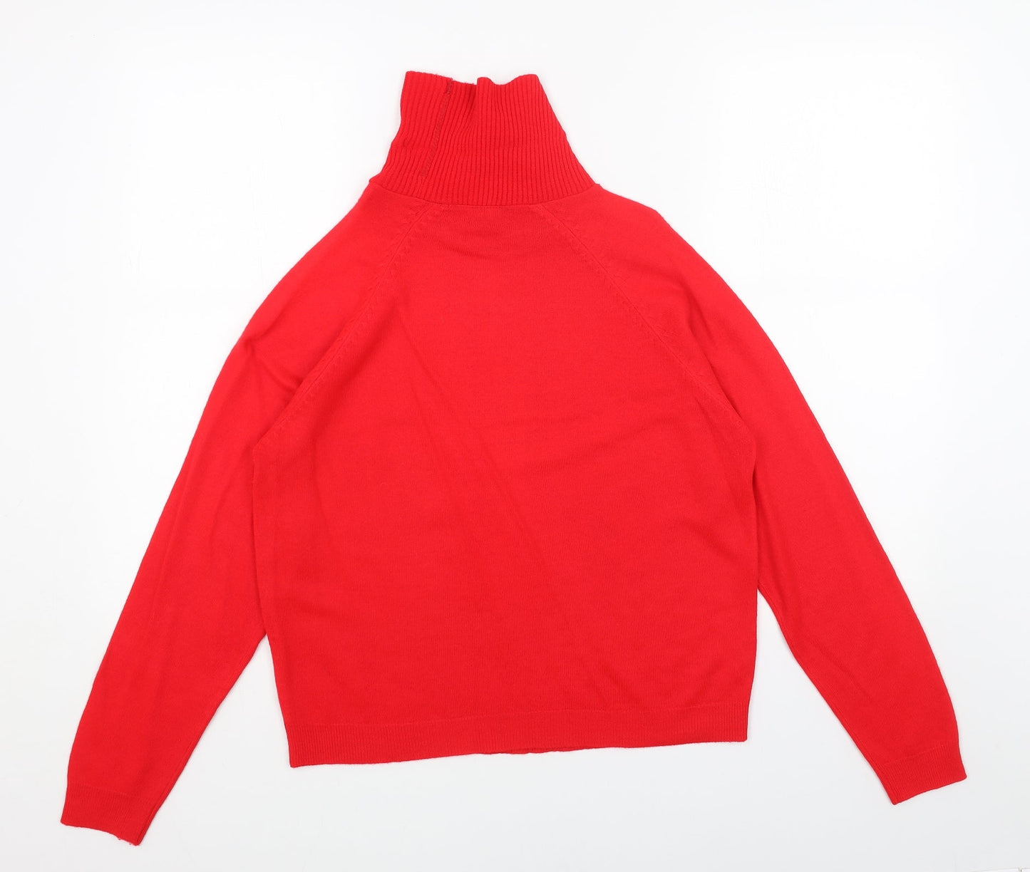 Womens UK Size 16 Preworn Red Pullover Jumper