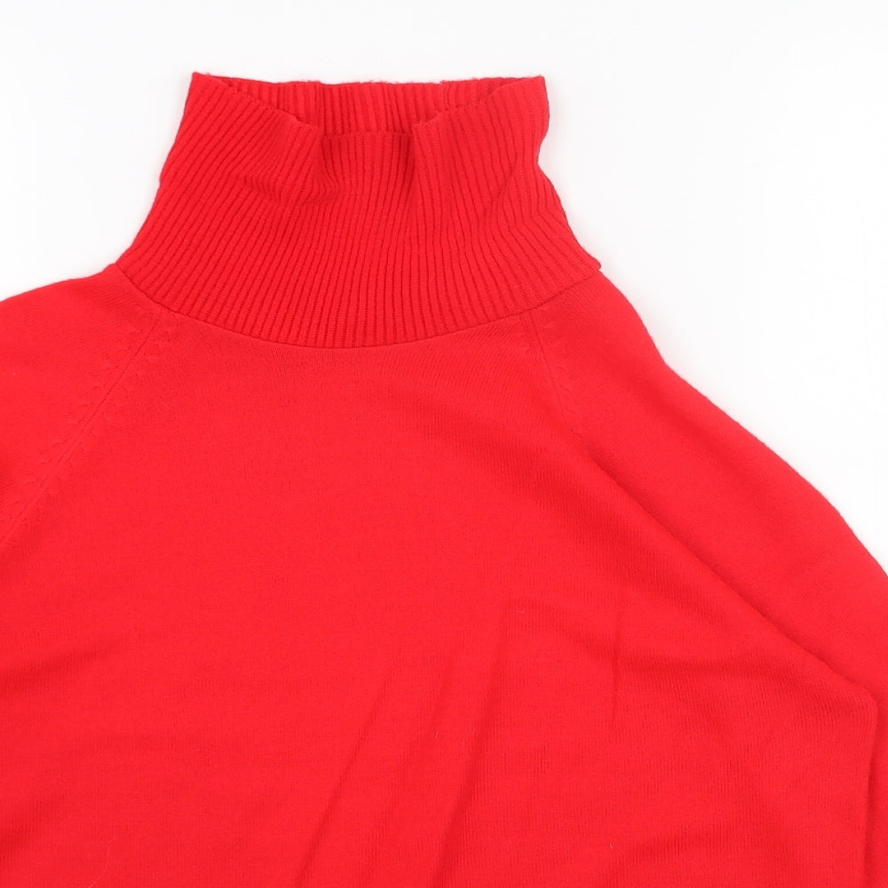 Womens UK Size 16 Preworn Red Pullover Jumper