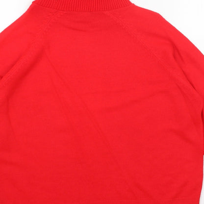 Womens UK Size 16 Preworn Red Pullover Jumper