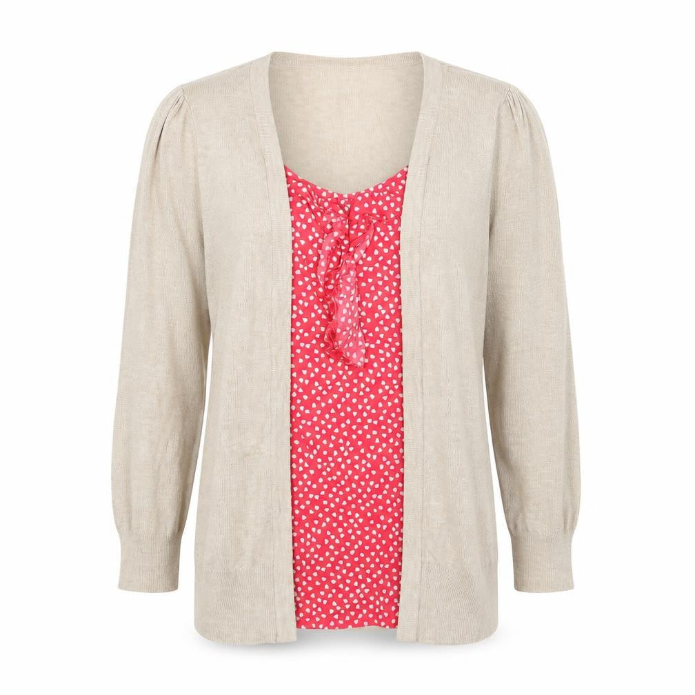 Womens UK Size 12 F&F Beige Pullover Jumper