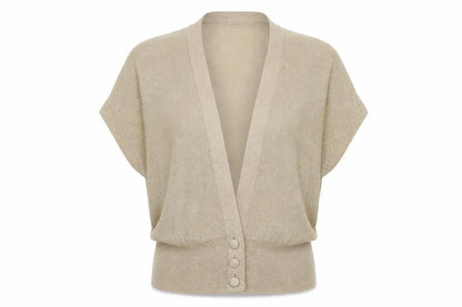 Womens UK Size M Select Gold Cardigan Jumper
