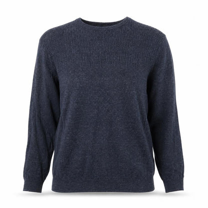 Cedarwood State Womens Blue Round Neck Acrylic Pullover Jumper Size M