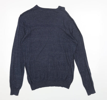 Womens UK Size M Cedar Wood State Blue Pullover Jumper