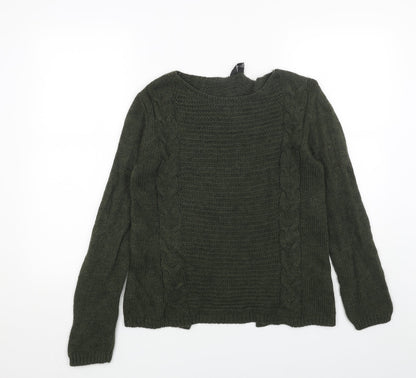 Womens UK Size 8 Izabel London Green Pullover Jumper