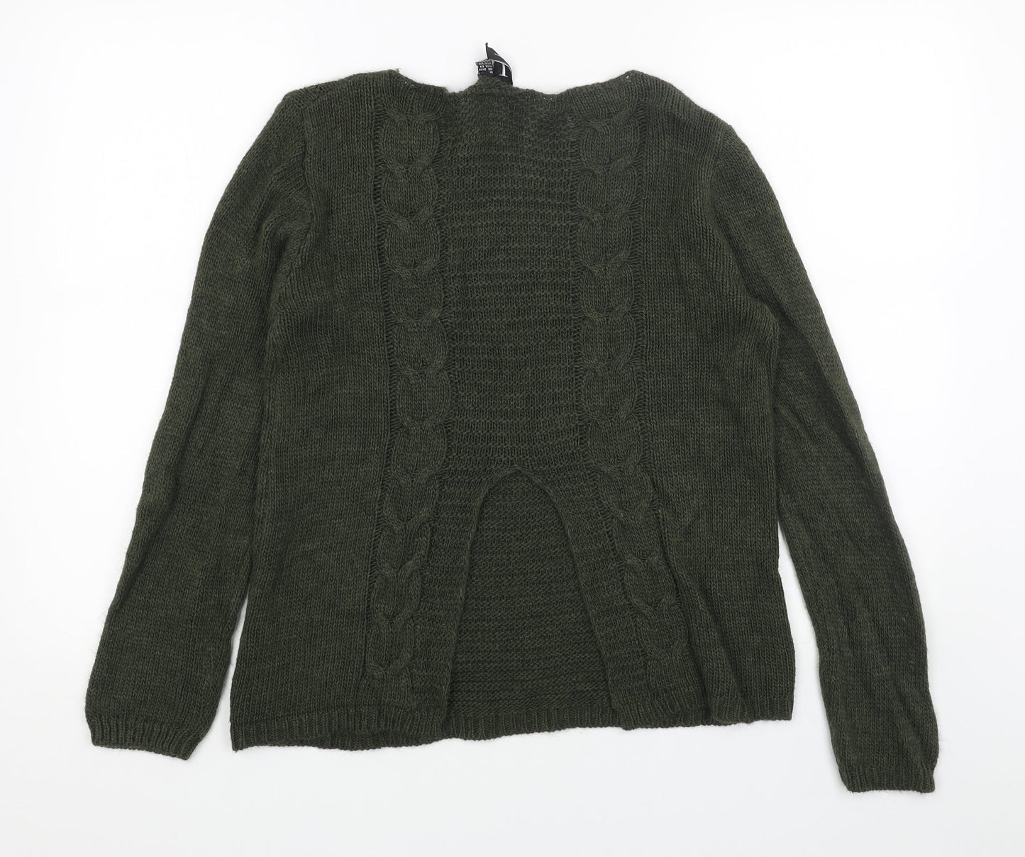 Womens UK Size 8 Izabel London Green Pullover Jumper