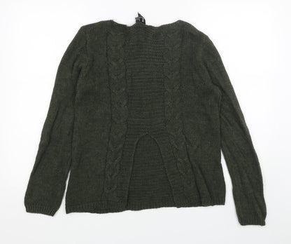 Womens UK Size 8 Izabel London Green Pullover Jumper