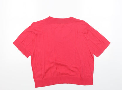 Womens UK Size 16 Fashion Union Pink Pullover Jumper