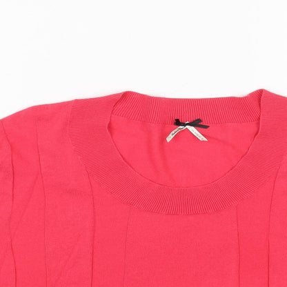 Womens UK Size 16 Fashion Union Pink Pullover Jumper