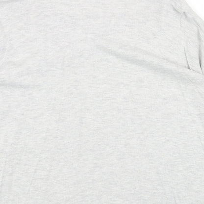 Love Knitwear Womens Grey Scoop Neck Acrylic Pullover Jumper Size 16