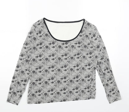 Womens UK Size 8 Marks and Spencer Grey Basic Blouse