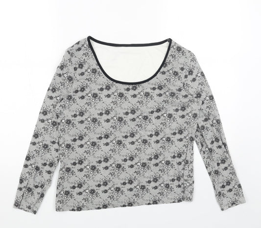Womens UK Size 8 Marks and Spencer Grey Basic Blouse