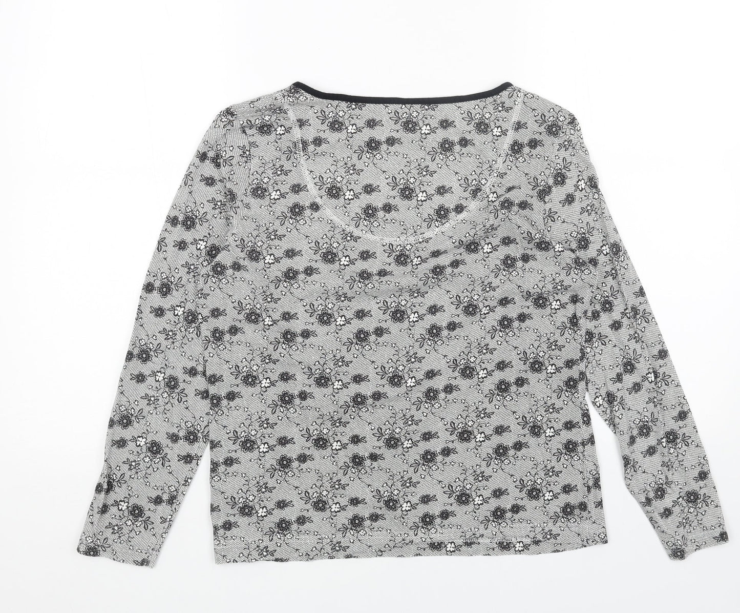 Womens UK Size 8 Marks and Spencer Grey Basic Blouse