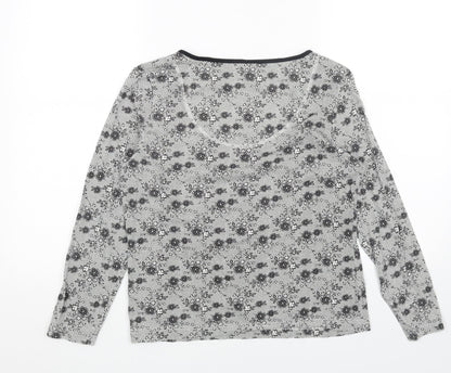 Womens UK Size 8 Marks and Spencer Grey Basic Blouse