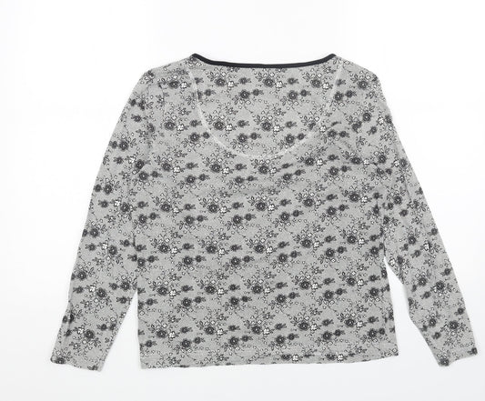 Womens UK Size 8 Marks and Spencer Grey Basic Blouse
