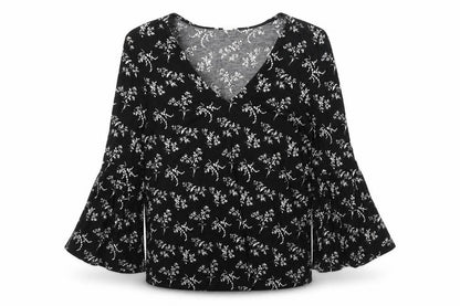 Womens UK Size XS H&M Black Basic Blouse