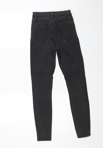 ASOS Womens Black Cotton Skinny Jeans Size 25 in L32 in Regular Button
