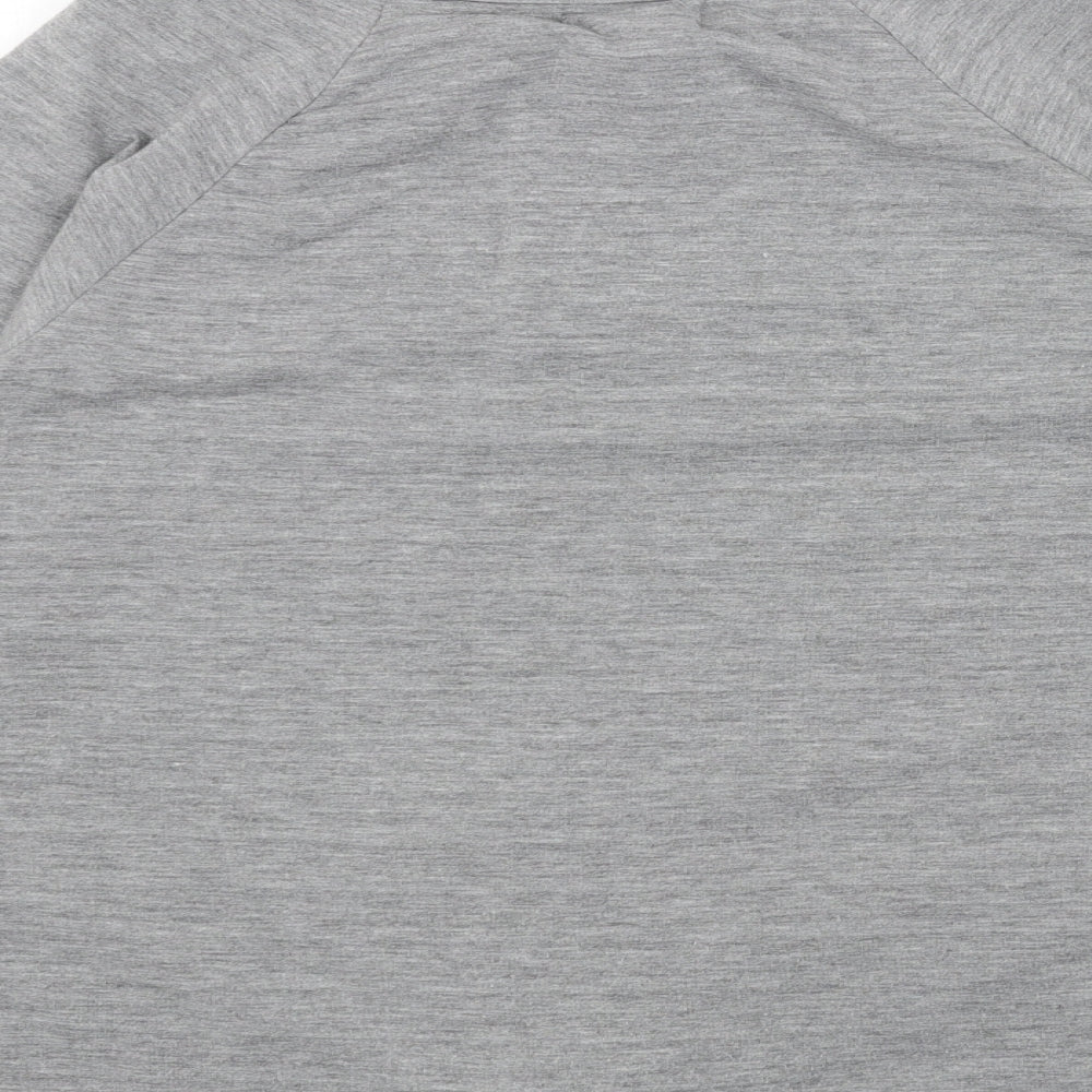 THYME&HONEY Womens Grey Boat Neck Cotton Pullover Jumper Size L