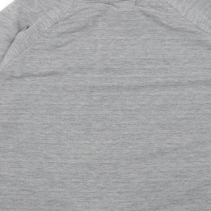 THYME&HONEY Womens Grey Boat Neck Cotton Pullover Jumper Size L