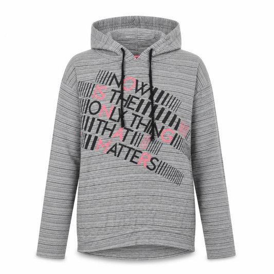 LCW Womens Grey Cotton Pullover Hoodie Size S Pullover