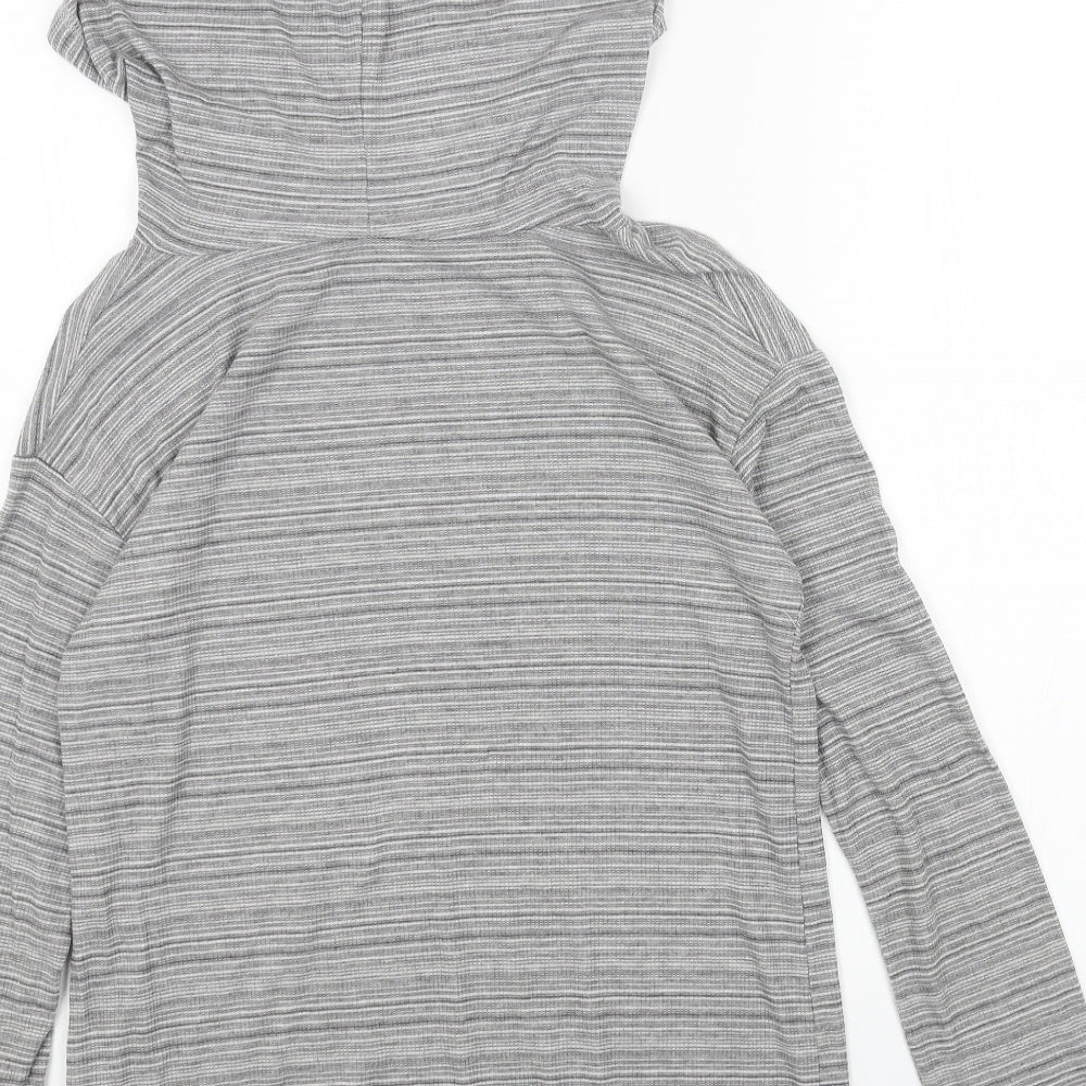 LCW Womens Grey Cotton Pullover Hoodie Size S Pullover