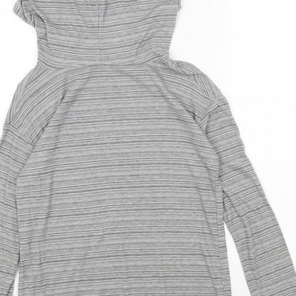 LCW Womens Grey Cotton Pullover Hoodie Size S Pullover
