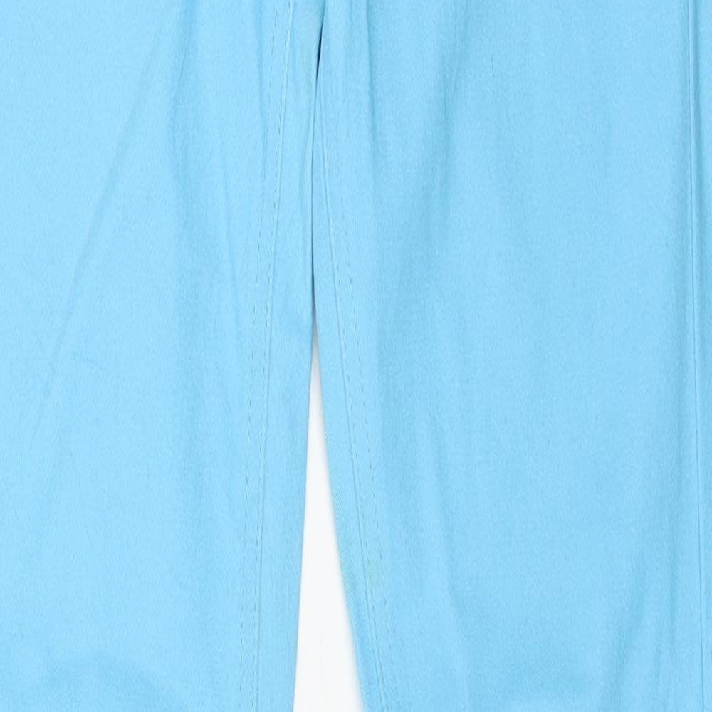 Snake Eyes Womens Blue Cotton Skinny Jeans Size 10 L31 in Regular Button